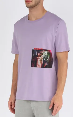 HUGO - Camiseta com estampa