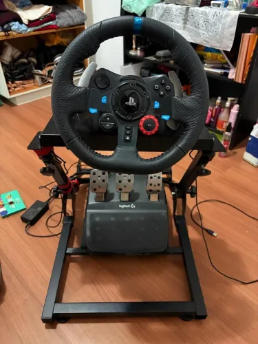 Volante Logitech G29 + Pedais + Suporte Dobrável | PS4, PS5 e PC