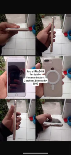 iPhone 8 Plus 64GB - R$ 500