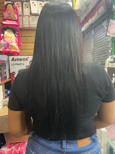 Cabelo humano 3 telas 
