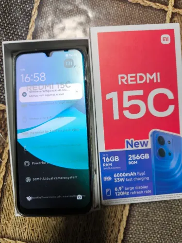 CELULAR XIAOMI REDMI 15C 256GB NOVO NA CAIXA