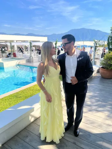 Vestido de festa amarelo