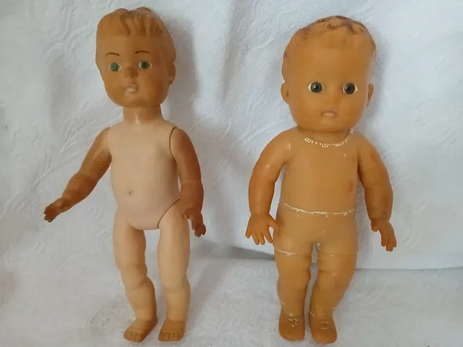 Bonecos antigos anos 50 vinil raríssimos !!