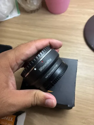 Adaptador lente Canon para câmera Sony Commlite