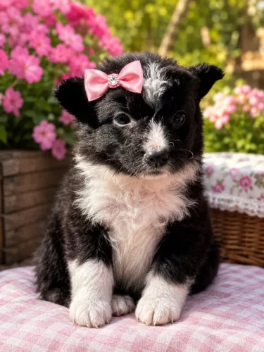 Fofurinha Border collie fêmea 