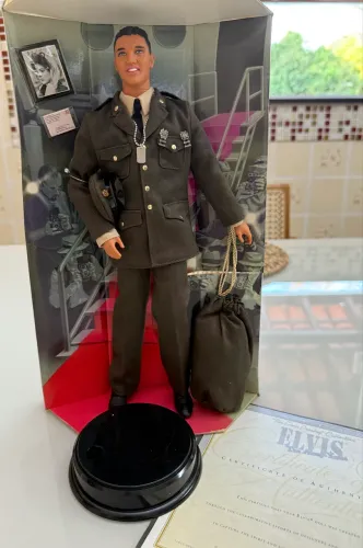 Boneco Elvis Presley - Militar 