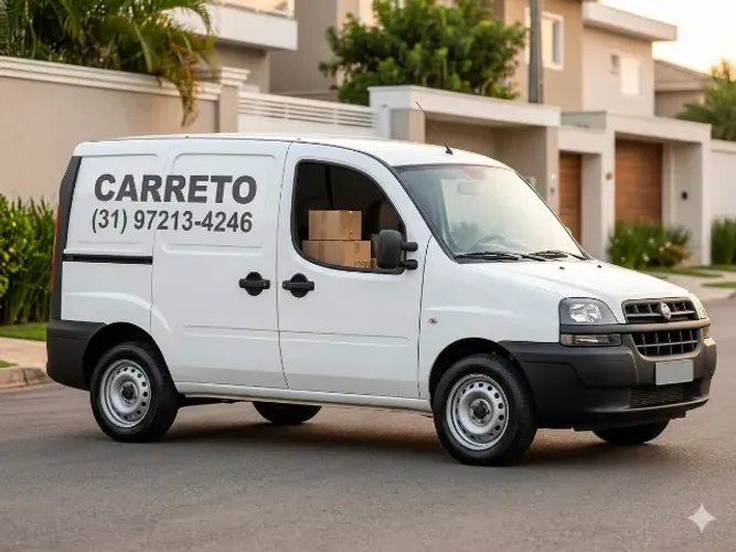 Frete e Carreto Rápido e Seguro em Doblo Cargo com Ajudante. 