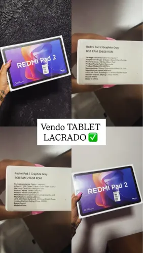 Tablet redmi Pad 2 na caixa lacrado 