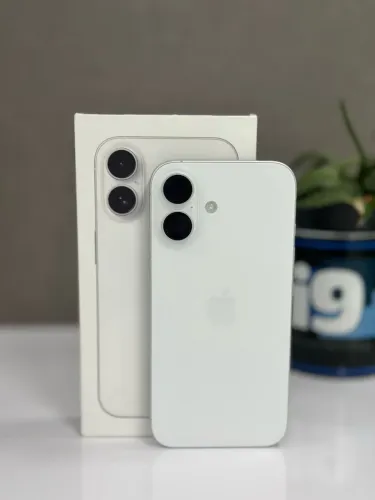 iPhone 16 plus 128 Branco, Seminovo, caixa + NF