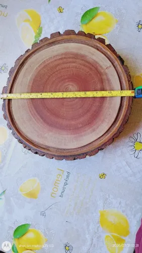 Tábua De Carne Redonda Rústica Tronco De Madeira