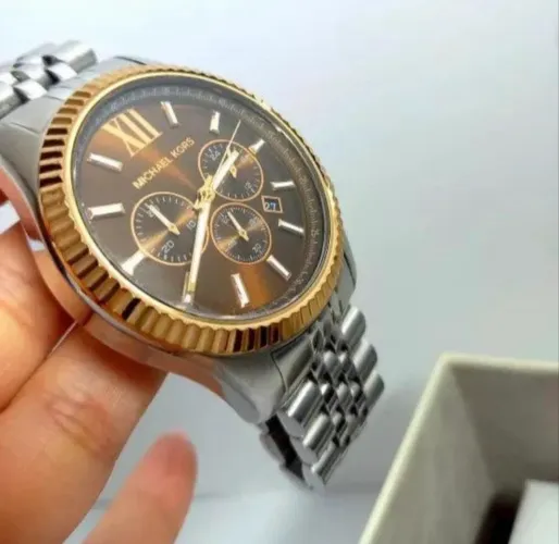 MICHAEL KORS CRONÓGRAFO - ROSE GOLD / PRATA