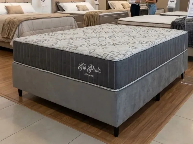 Cama casal de molas ensacadas em promoção