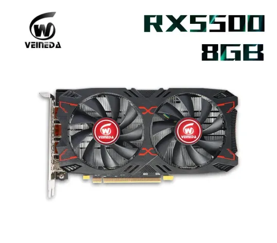 Placa de Vídeo Radeon RX5500 8GB GDDR6 128Bit PCI Express 4.0