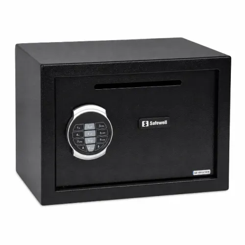 Cofre Digital Safewell Eletrônico Com Chaves e Boca Coletora