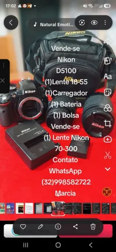 Maquina Nikon D5100