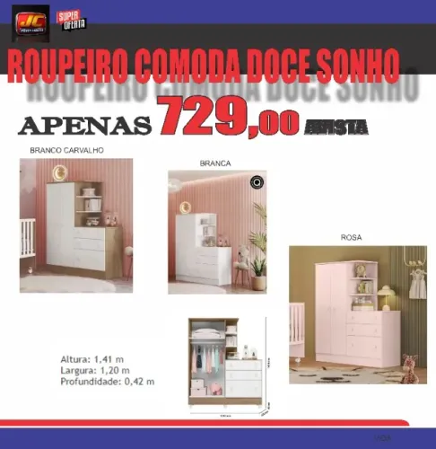COMODA DOCE SONHO BRANCA