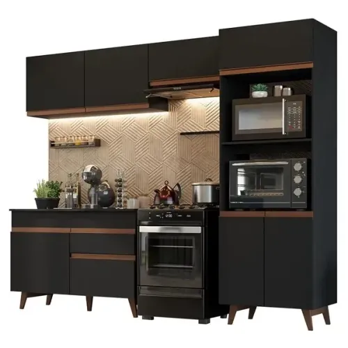 Armário de Cozinha Completa 260cm Reims Madesa 09