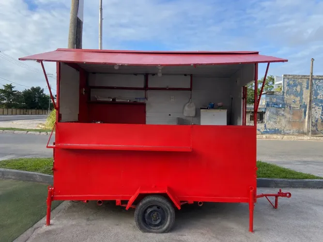 TRAILER VERMELHO 2,60 x 2,00 - PRONTO PARA TRABALHAR