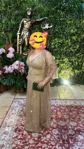 Vestido de festa dourado 