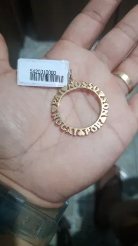 Pingente Rommanel pai nosso rogai por nós 542001
