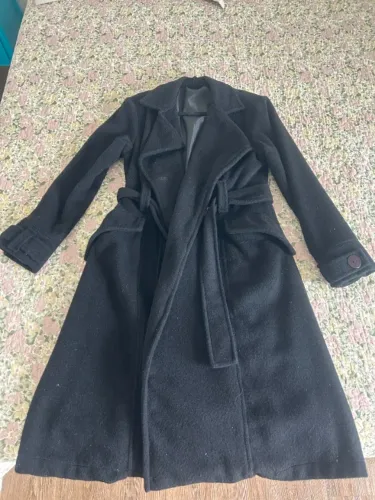 Casaco Sobretudo em lã - Preto