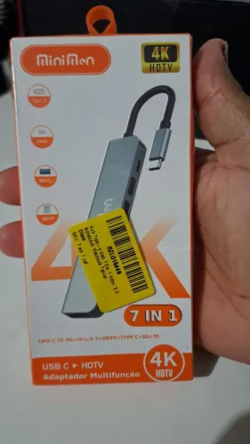 Adaptador Multifunção 7 in 1 Minimen 4k HDTV