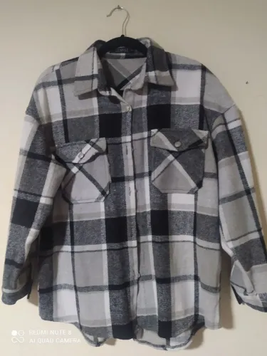 camisa xadrez lemise oversized p