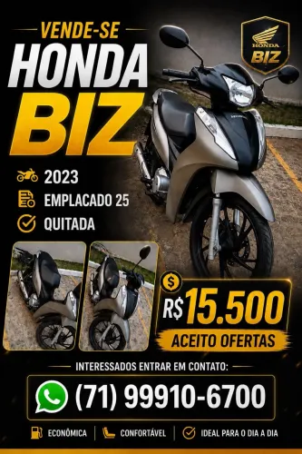 HONDA BIZ 125, ÚNICO DONO.
