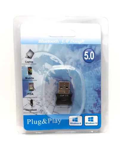 Adaptador Usb Bluetooth 5.0 Dongle Para Pc Notebook Novo na Embalagem