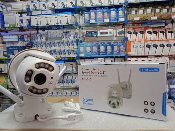 Câmera 1080p (Wi-fi Speed) - Mini Speed dome 2.5" SC-B13 It Blue