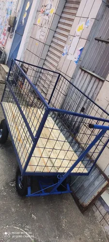 CARRO PLATAFORMA LASTRO MADEIRA TELADO