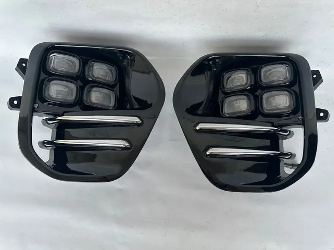 Par Farol de Milha Led com Grade Kia Sportage Ex 2017 2018 2019
