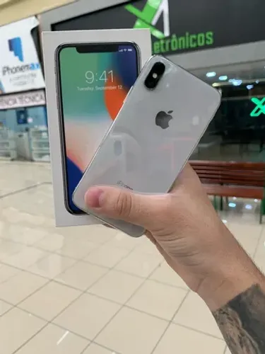 iPhone X prata com garantia // a melhor loja de Sorocaba 