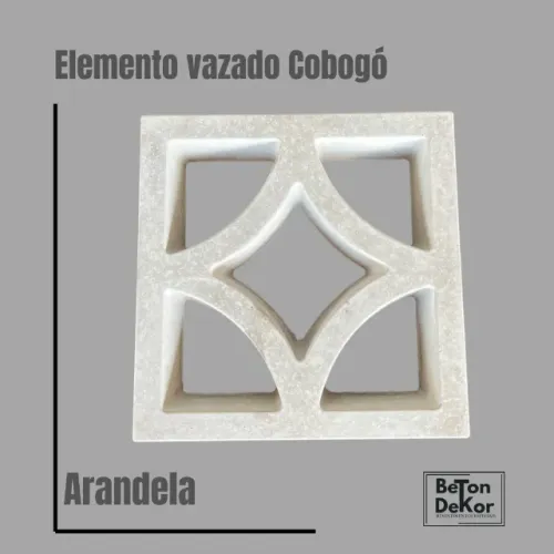Cobogo Modelos variados 30x30x7cm