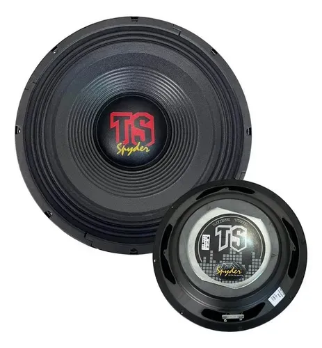 Alto Falante Woofer 15pol Spyder Trio Ts250 250wrms 4ohms Cor Preto