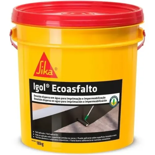 Tinta asfáltica Igol Eco Asfalto 18L Sika (B.Agua)(impermeabilizante)