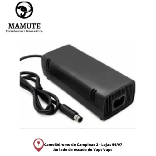 Fonte Para Xbox X-360 E Slim 1 Pino Bivolt Ecooda