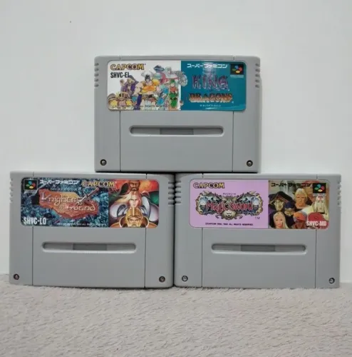 Fitas Super nintendo lote de jogos da CAPCOM