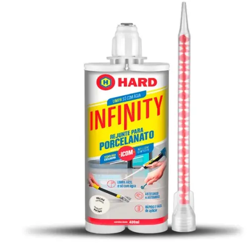 Rejunte Infinity Porcelanato Impermeável Vulcano 400ml Hard