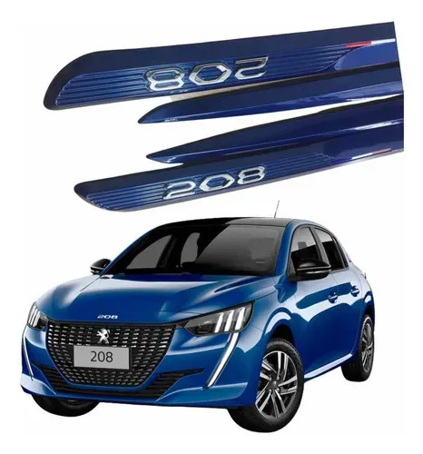 Friso Lateral Novo 208 Peugeot 2022 Cores Originais