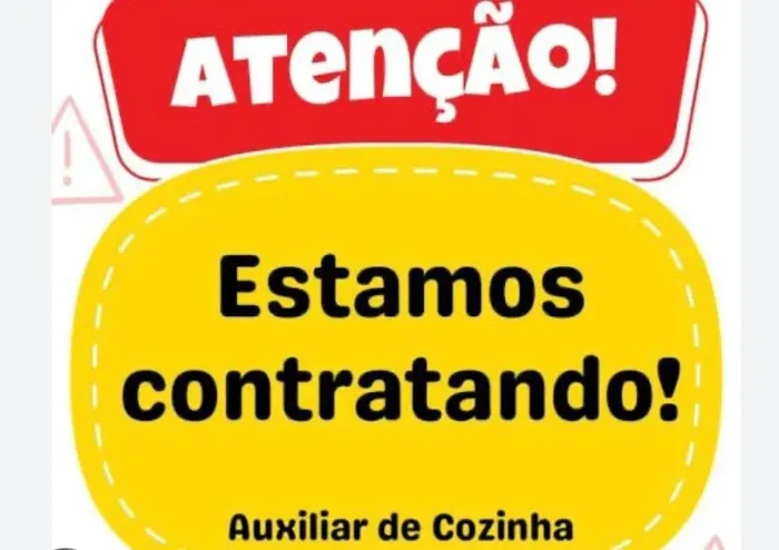  Auxiliar de Cozinha Pizzaria