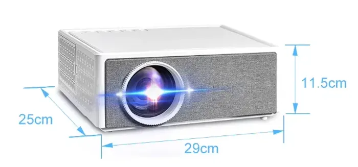 Projetor Alincoo Android Wifi Bluetooth Lumens Keystone FullHD foco Bivolt Promoção Novo