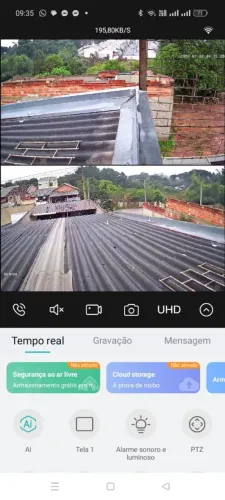CAMERA SEGURANÇA WI-FI PROVA D'ÁGUA SENSOR SENSOR DE MOVIMENTO 