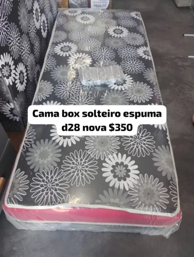 CAMA SOLTEIRO DE ESPUMA NOVA R$350 ENTREGA GRÁTIS