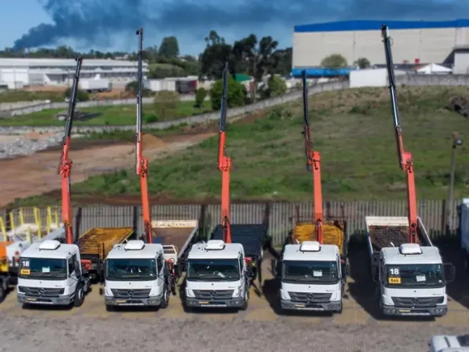 FROTA MERCEDES-BENZ ATEGO 2730 6X4 2018 MUNCKS 12,5/18,5 PALFINGER