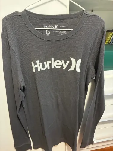 Camiseta Hurley Manga Longa Cinza