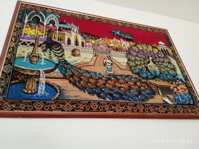Quadro Tapete Decorativo Pavões
