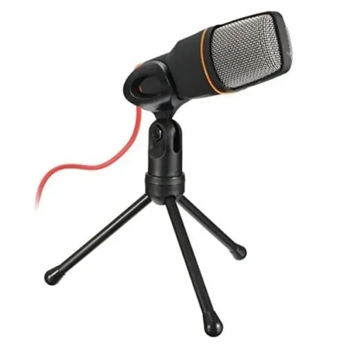 Microfone Condensador P2 Knup KP-917 com Suporte Tripé - WZetta