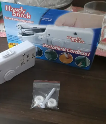 Mini Máquina de Costura Portátil Handy Stitch Costure em Segundos, Sem Fio!