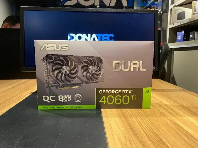 Placa de Vídeo Nvidia Geforce Asus RTX 4060 Ti Evo OC 8GB, GDDR6, 128Bits